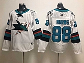 Sharks 88 Brent Burns White Adidas Jersey,baseball caps,new era cap wholesale,wholesale hats